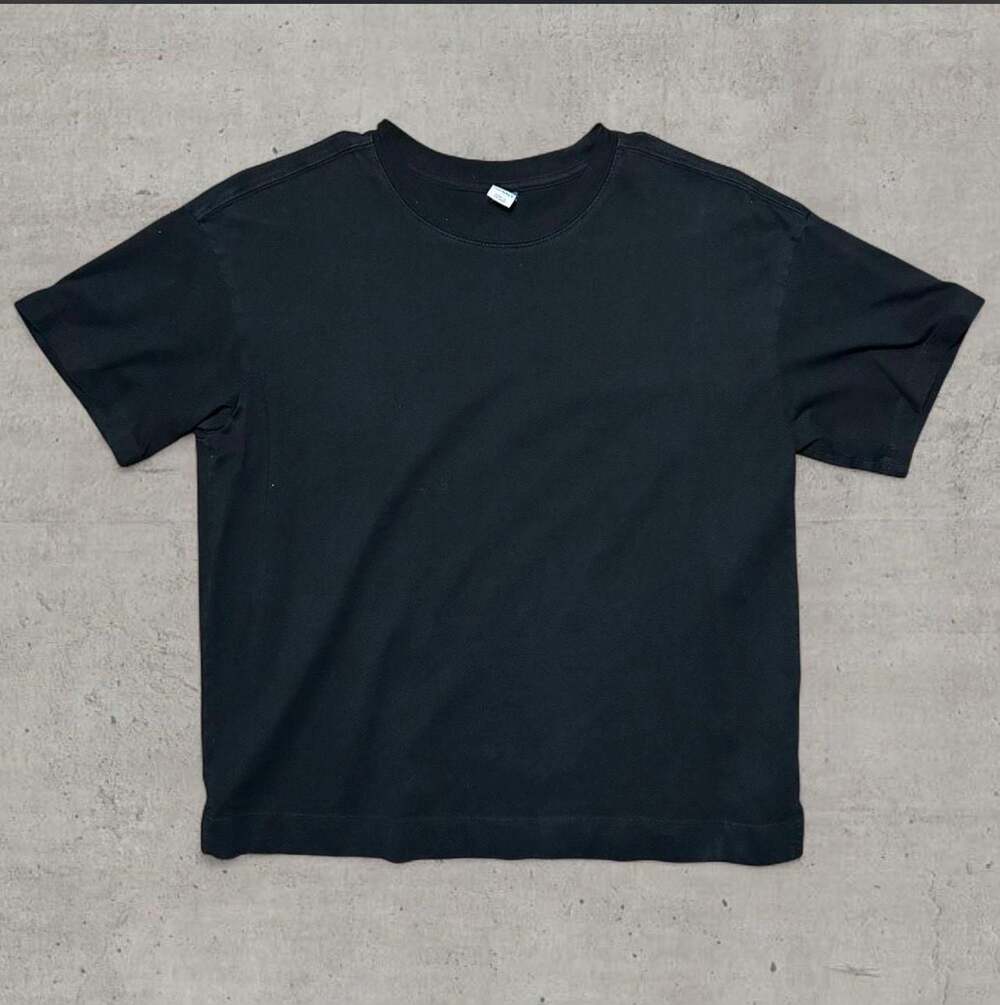 Old Navy Vintage Tee Black Short Sleeve T-Shirt Size S Tall